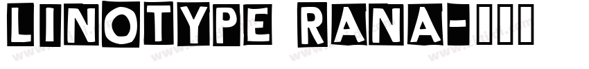 Linotype Rana字体转换